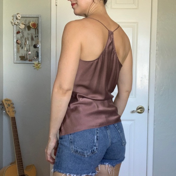Theory silk cami, mauve, size p - Picture 5 of 5